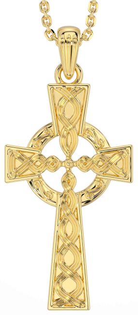 Gold Celtic Cross Necklace