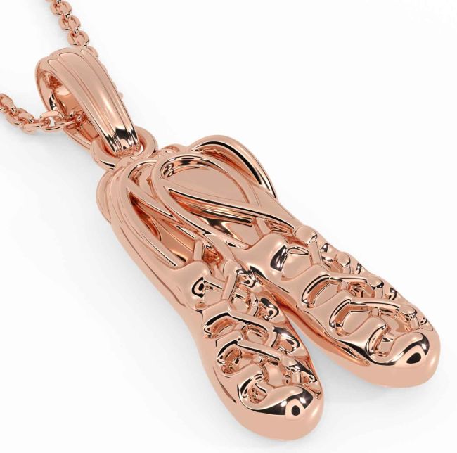 Rose Gold Silver Celtic Necklace
