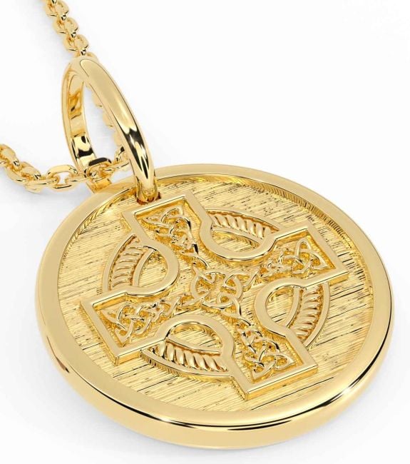 Gold Celtic Cross Necklace