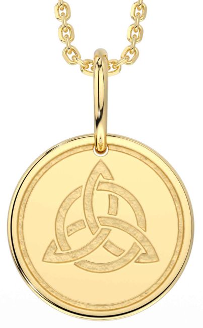 Aur Argint Celtic Colier Trinity Knot