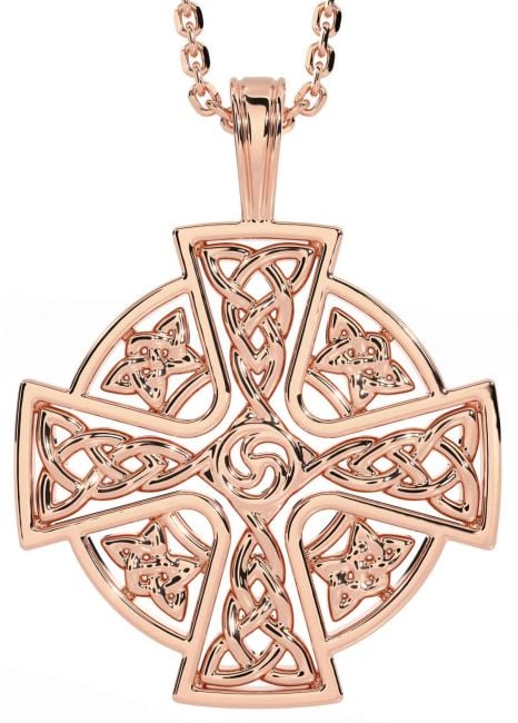 Rose Gold Celtic Cross Necklace