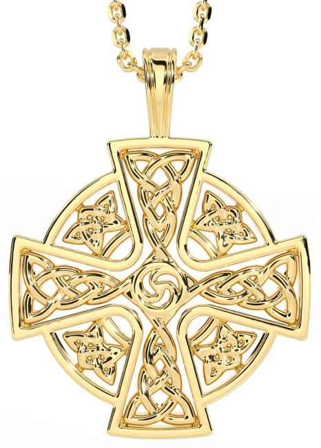 Gold Celtic Cross Necklace