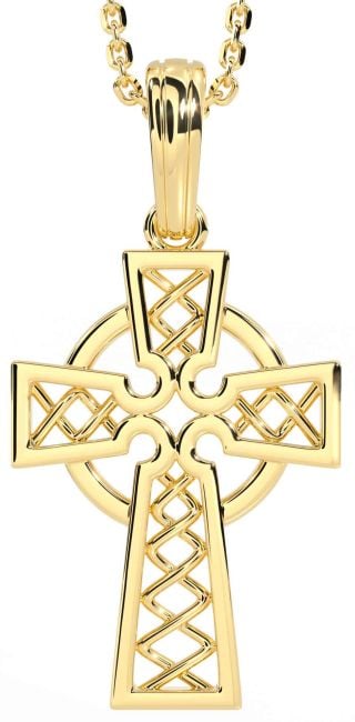 Gold Celtic Cross Necklace