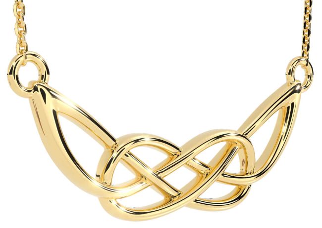 Gold Silver Celtic Necklace