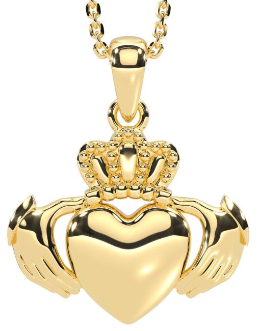 Or Argent Claddagh Collier