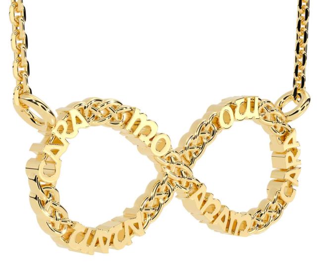 Gold Silver Claddagh Infinity Irish 