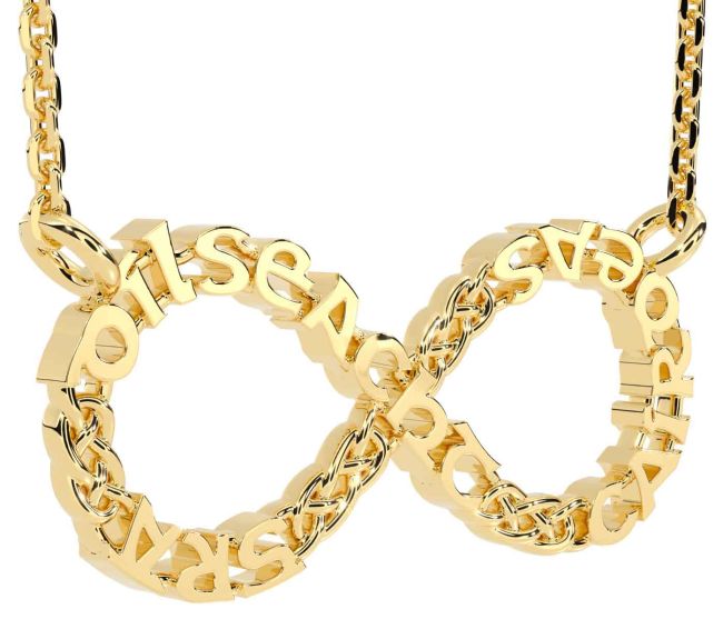 Gold Silver Claddagh Infinity Irish 