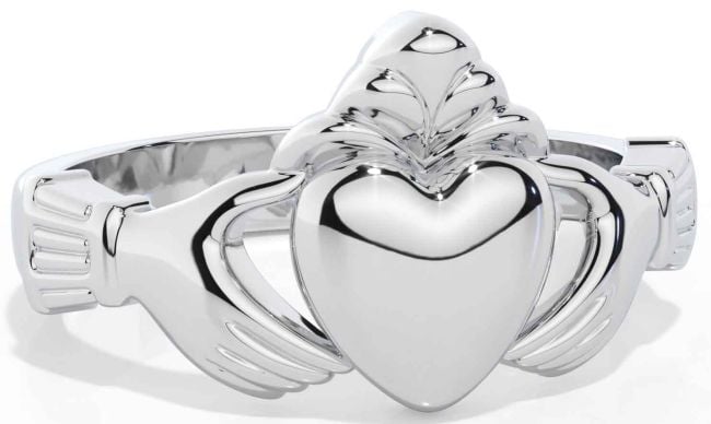 Men's Silver Claddagh Ring