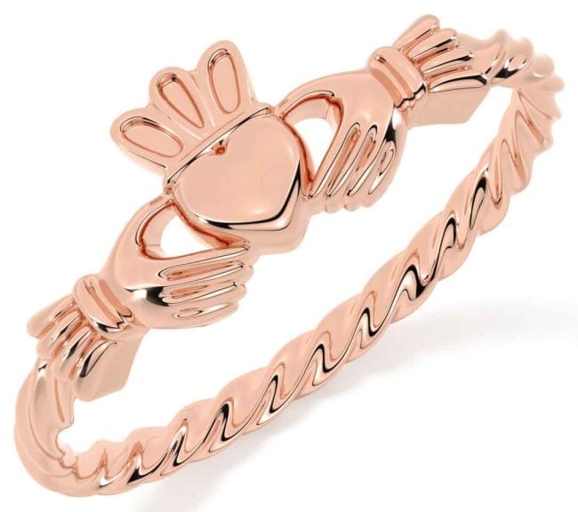 Rose Gold Claddagh Ring