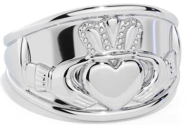 Men's Silver Claddagh Ring