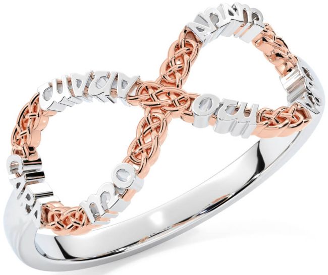 White Rose Gold Infinity Irish 
