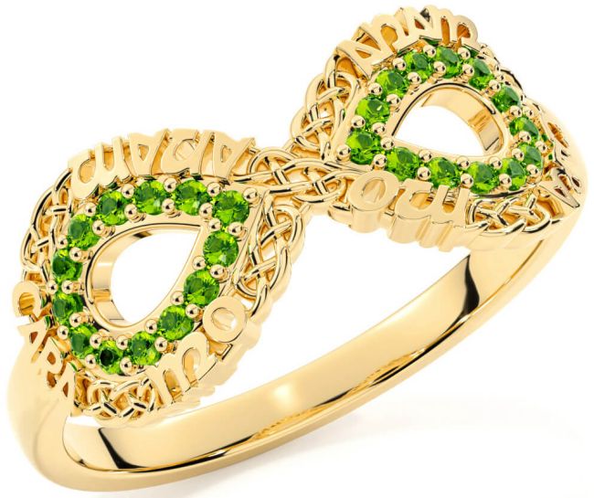 Peridot Gold Infinity Irish 