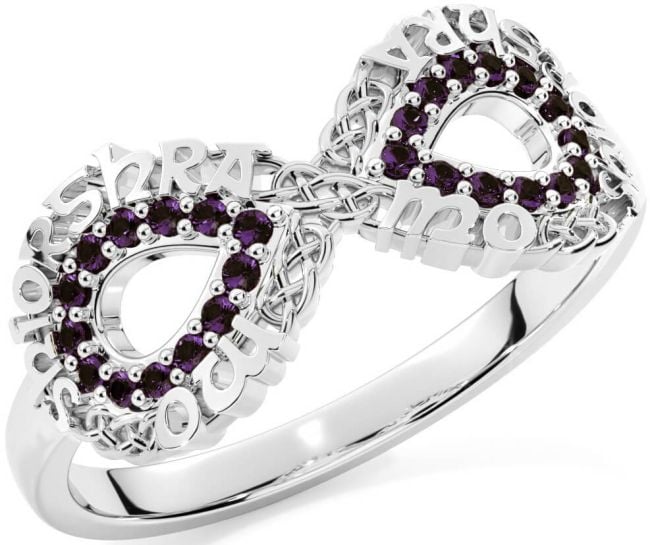 Alexandrite Silver Celtic Infinity Irish 