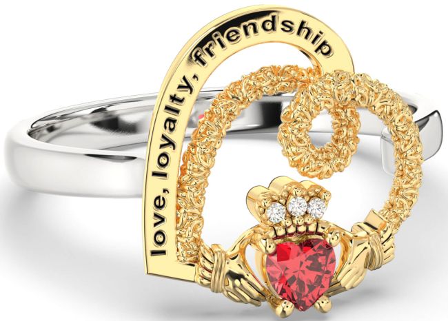 Diamond Ruby Gold Silver Irish 