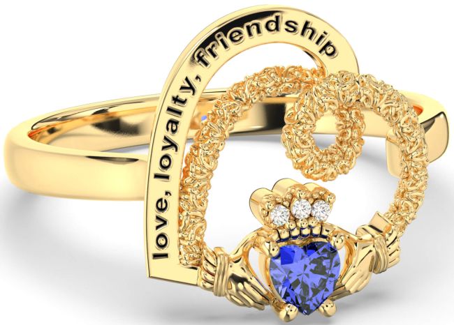 Diamond Sapphire Gold Silver Irish 