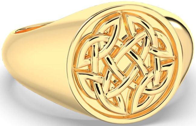 Gold Silver Celtic Ring Mens Ladies Unisex