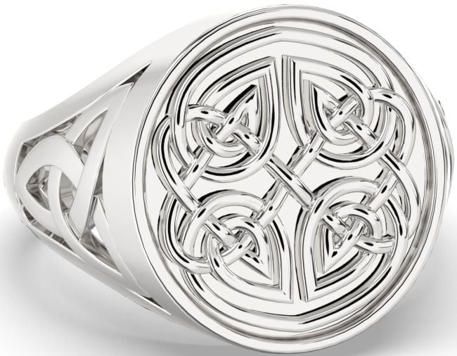 White gold sale celtic knot ring