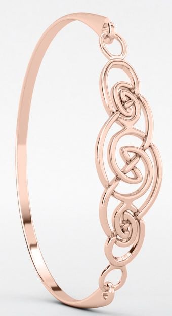 Rose gold knot bracelet top