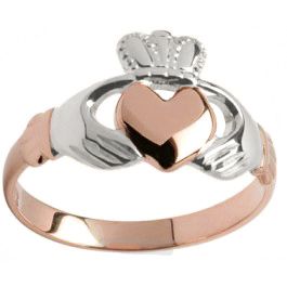 14K Rose gold with White Hands and Crown 