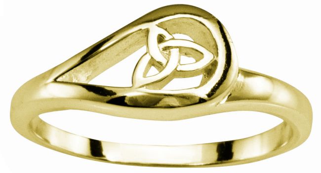 Ladies Gold Celtic Trinity Knot Ring