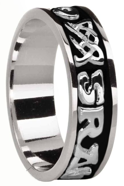 Ladies White Gold & Black Rhodium  