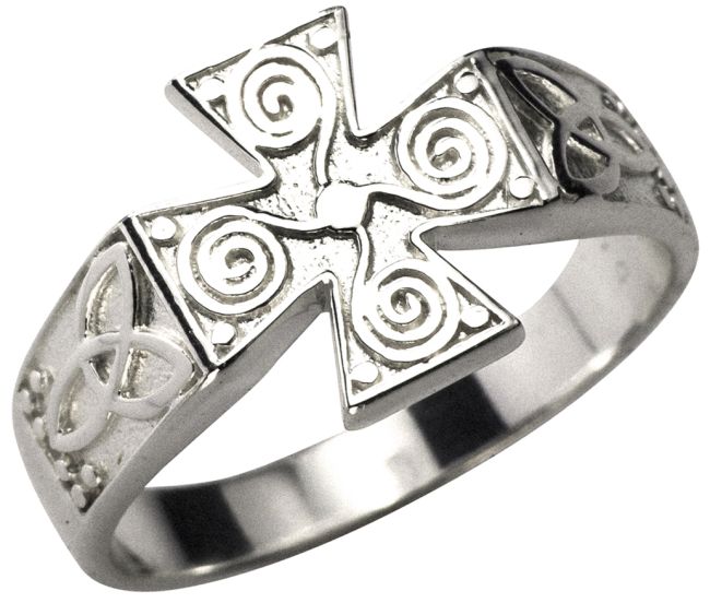 Silver Celtic Cross Ring Unisex Ladies Mens   R85a 