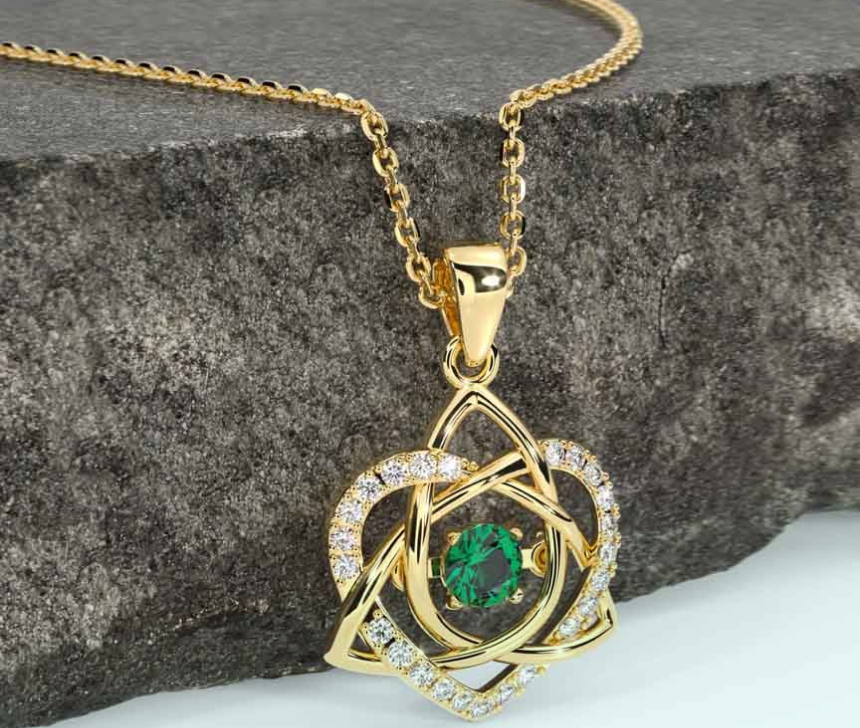 Celtic Knot Heart Necklace