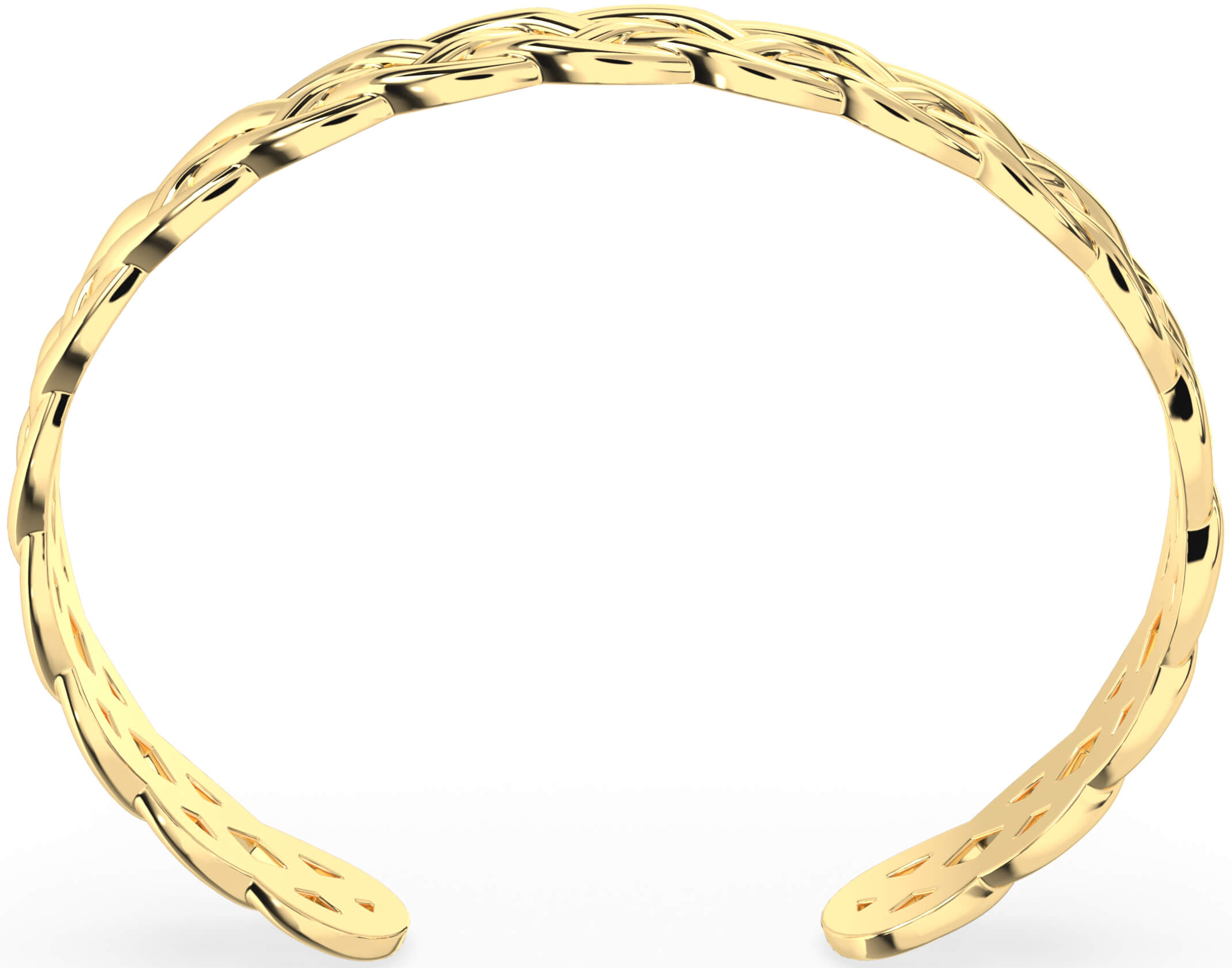 Gold Silver Celtic Cuff Bracelet