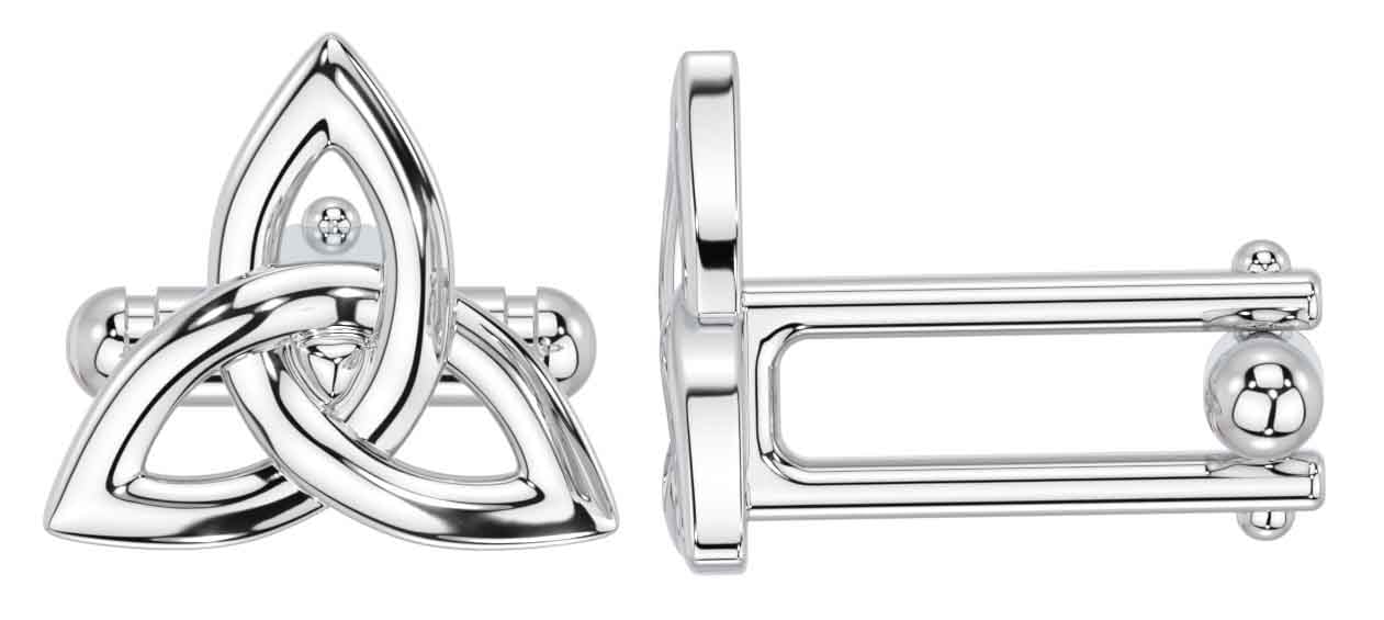 Trinity knot cufflinks clearance