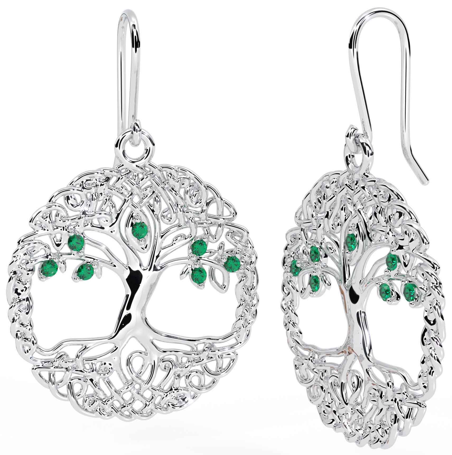 Celtic tree of sales life earrings
