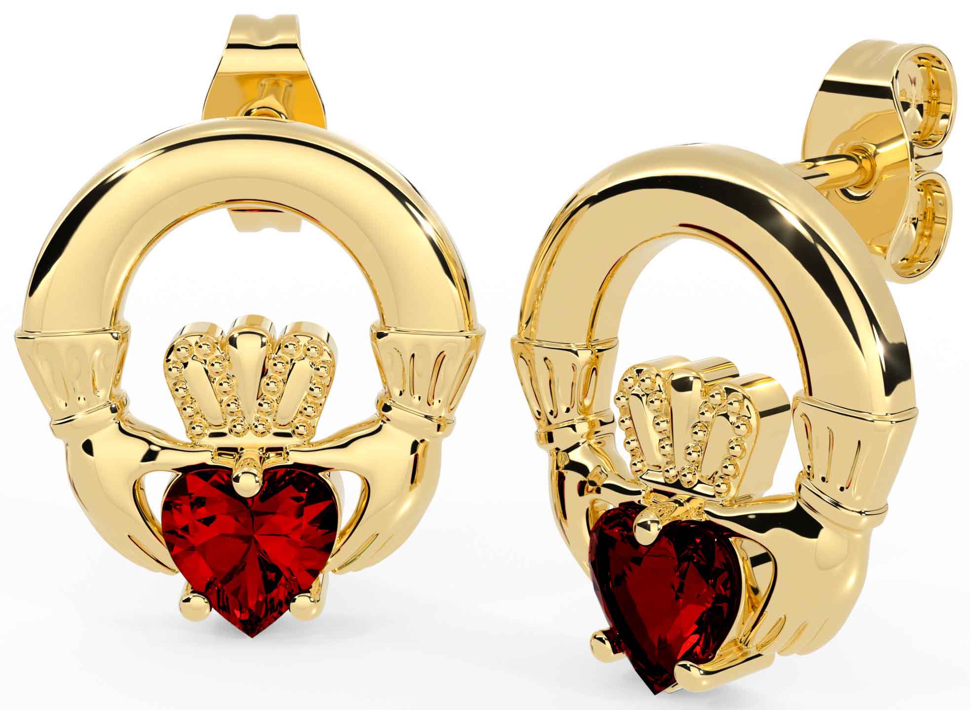 Claddagh cheap stud earrings
