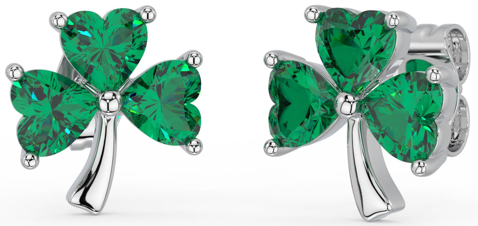Emerald shamrock new arrivals earrings
