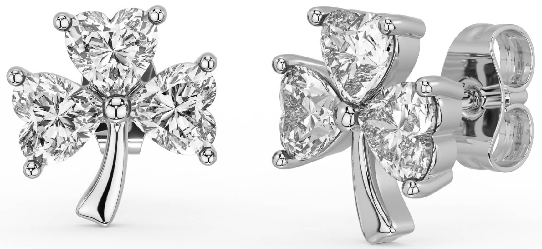 White gold earrings ireland sale