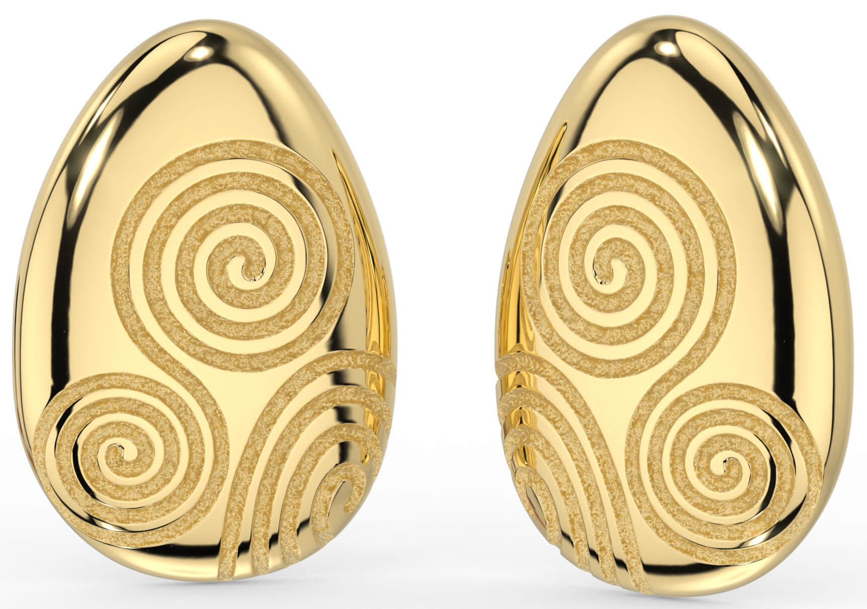 Celtic gold earrings hotsell