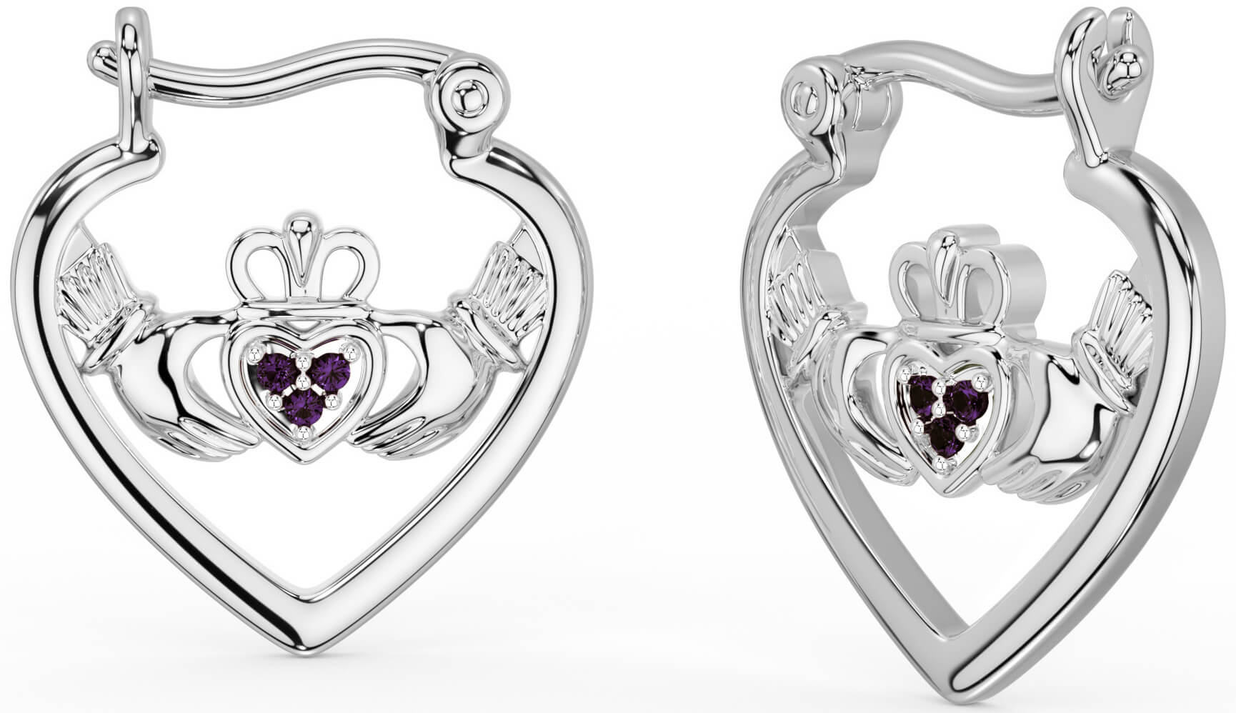 Alexandrite hoop earrings sale