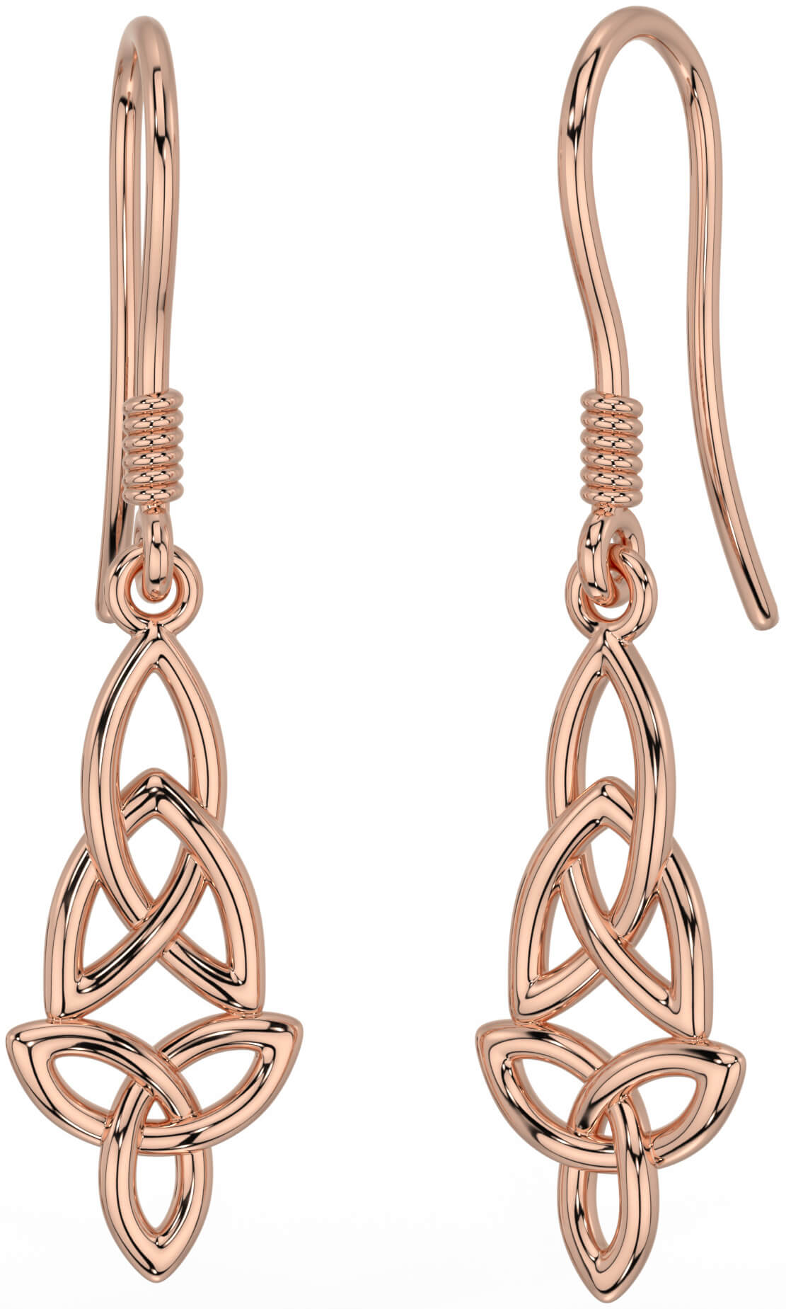 Celtic knot dangle earrings hotsell