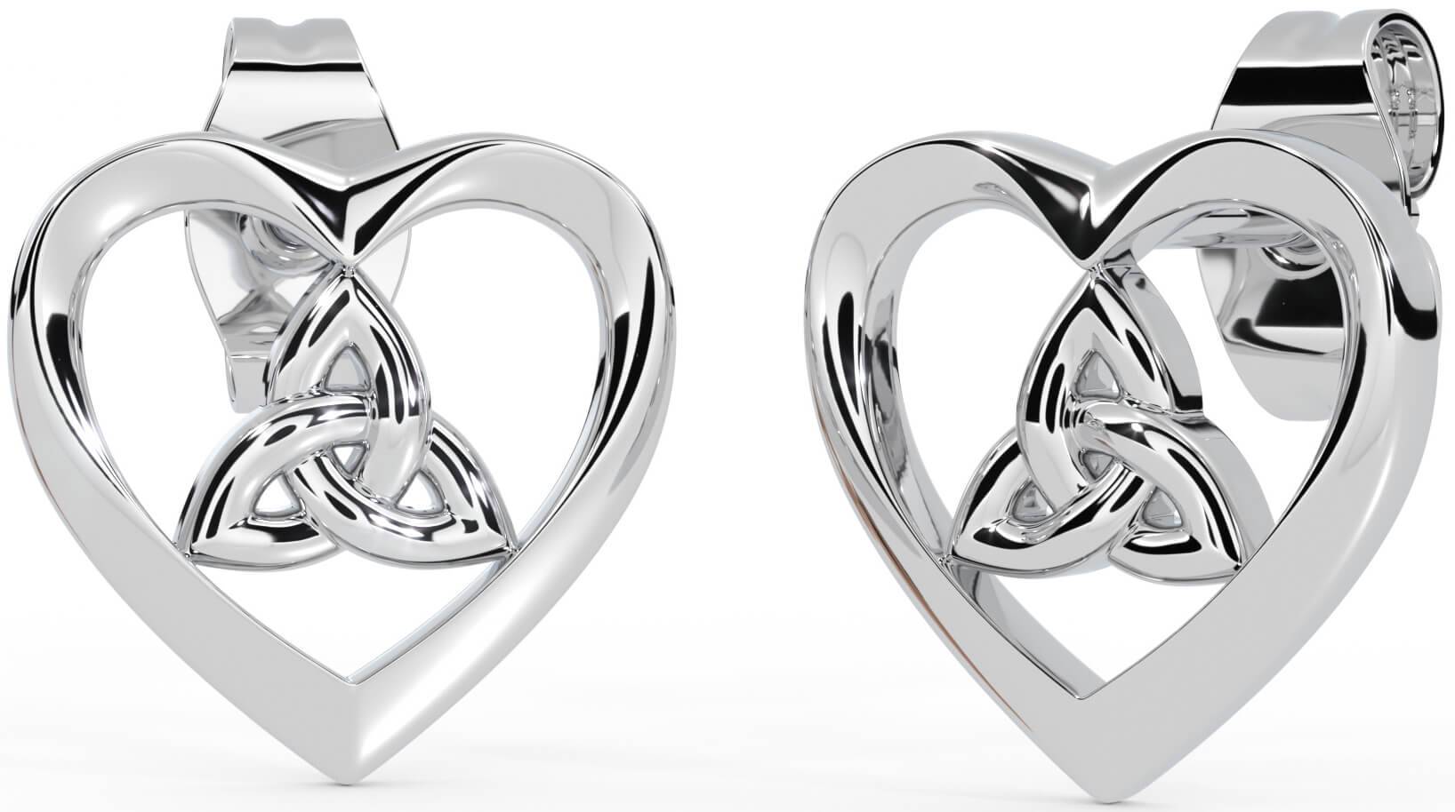 White gold celtic clearance earrings