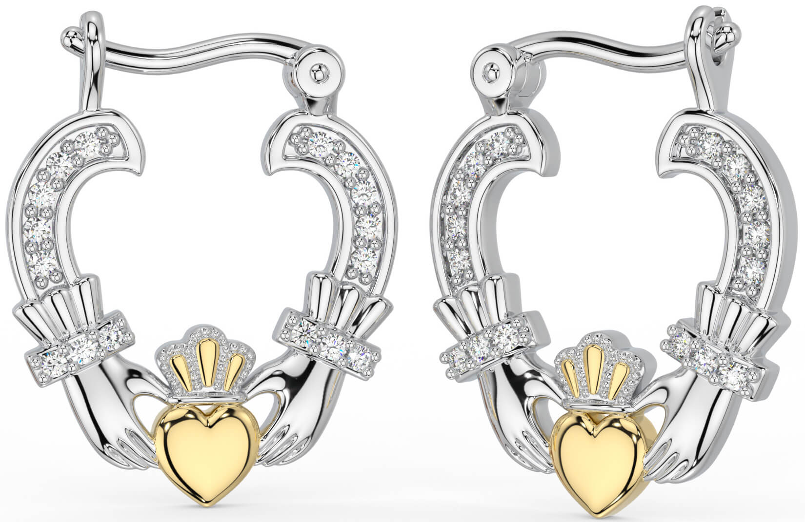 Claddagh hoops on sale