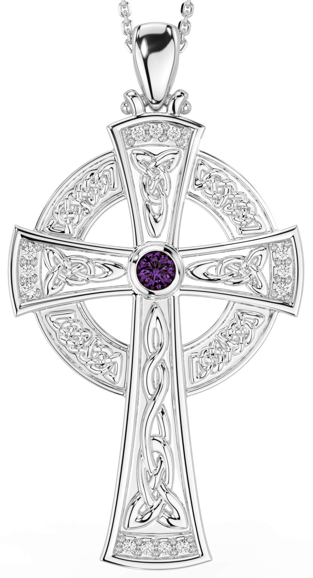 Alexandrite sales cross necklace