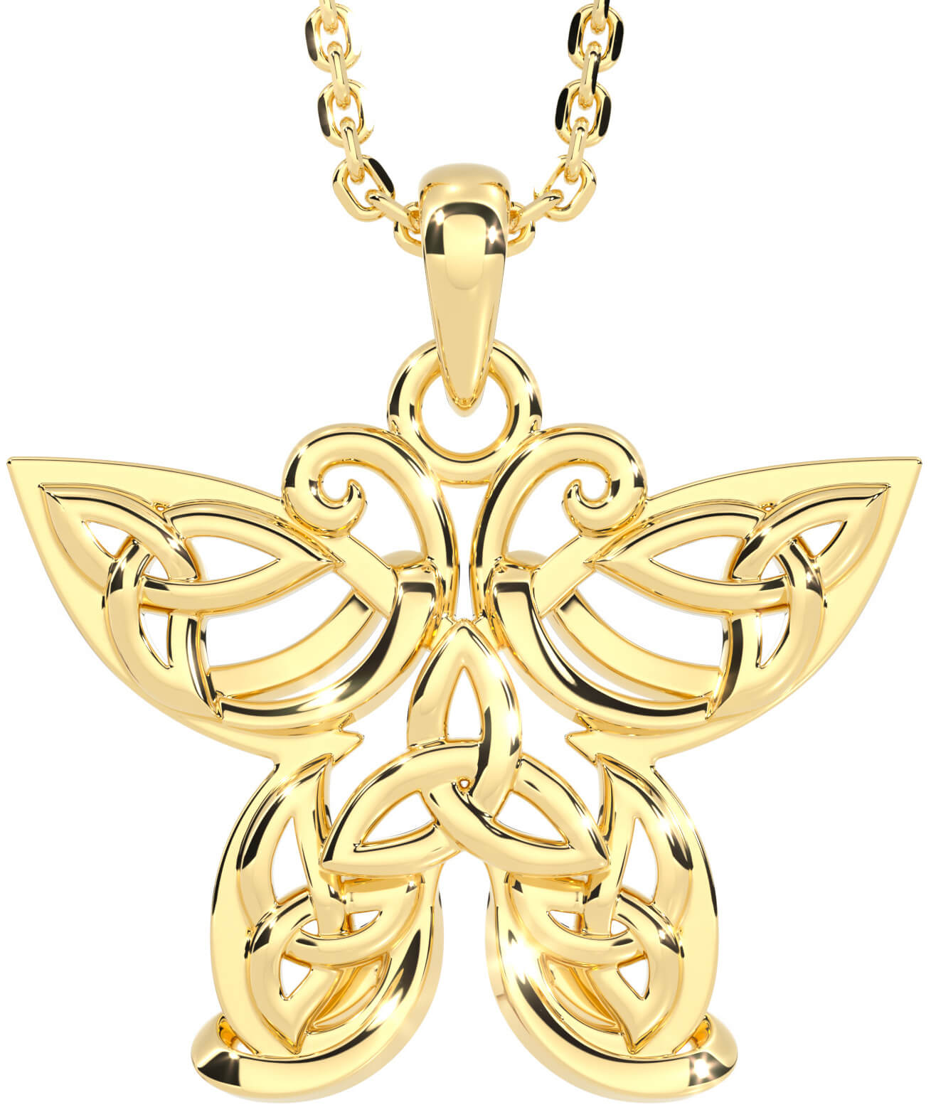 Celtic butterfly shop necklace