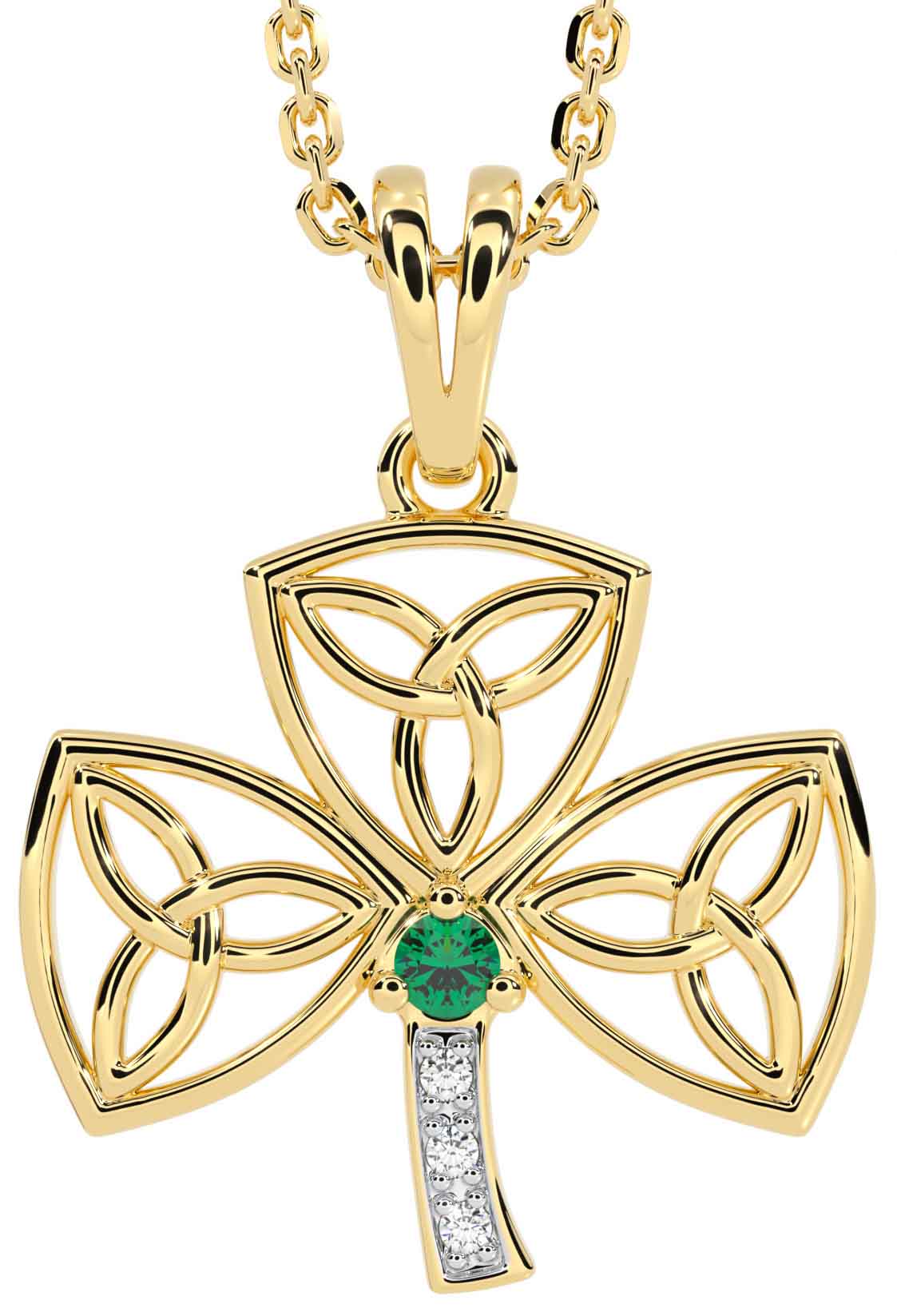 Trinity and on sale co shamrock necklace