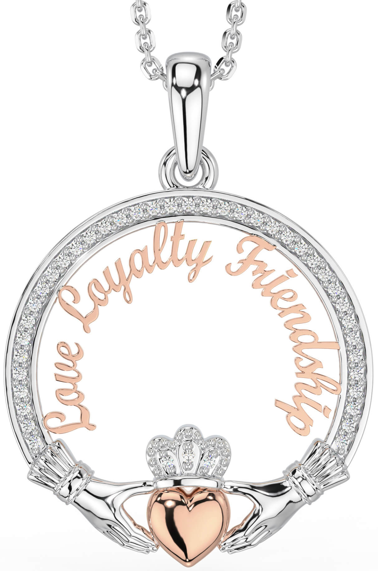 Glencara claddagh store necklace