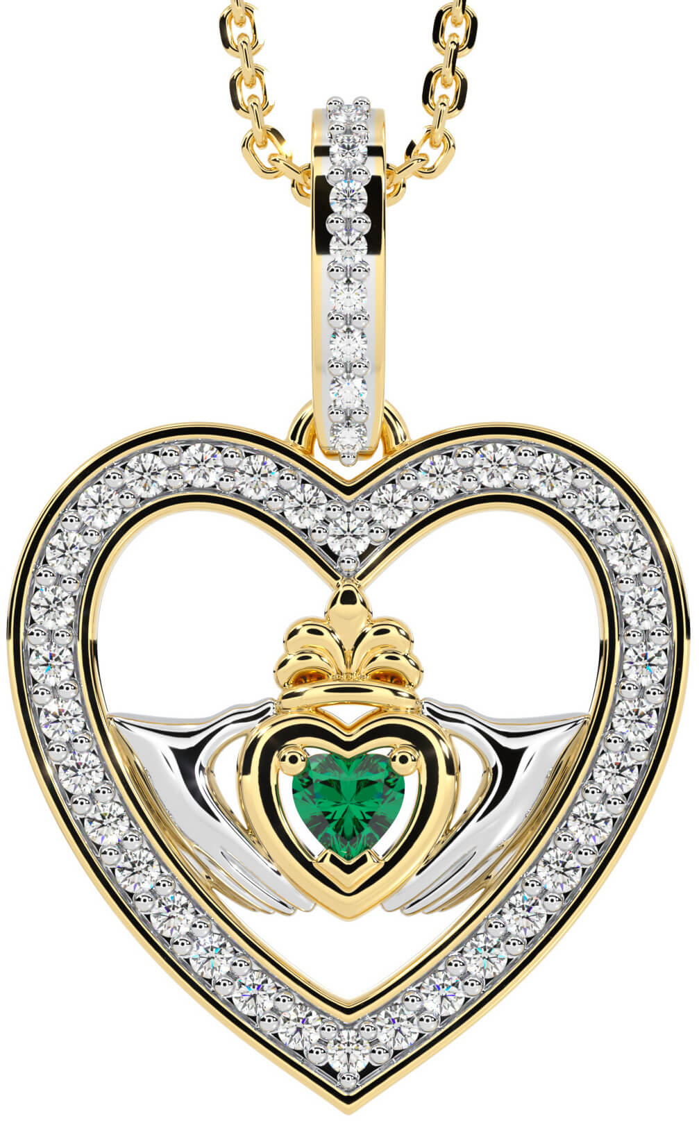 Irish deals heart necklace