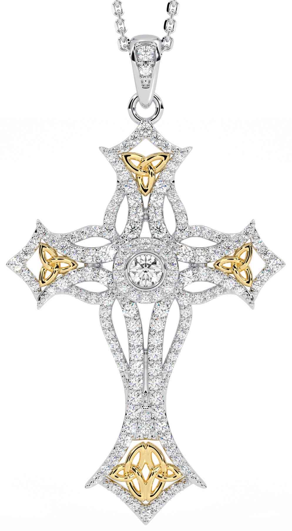 Large celtic cross necklace new arrivals
