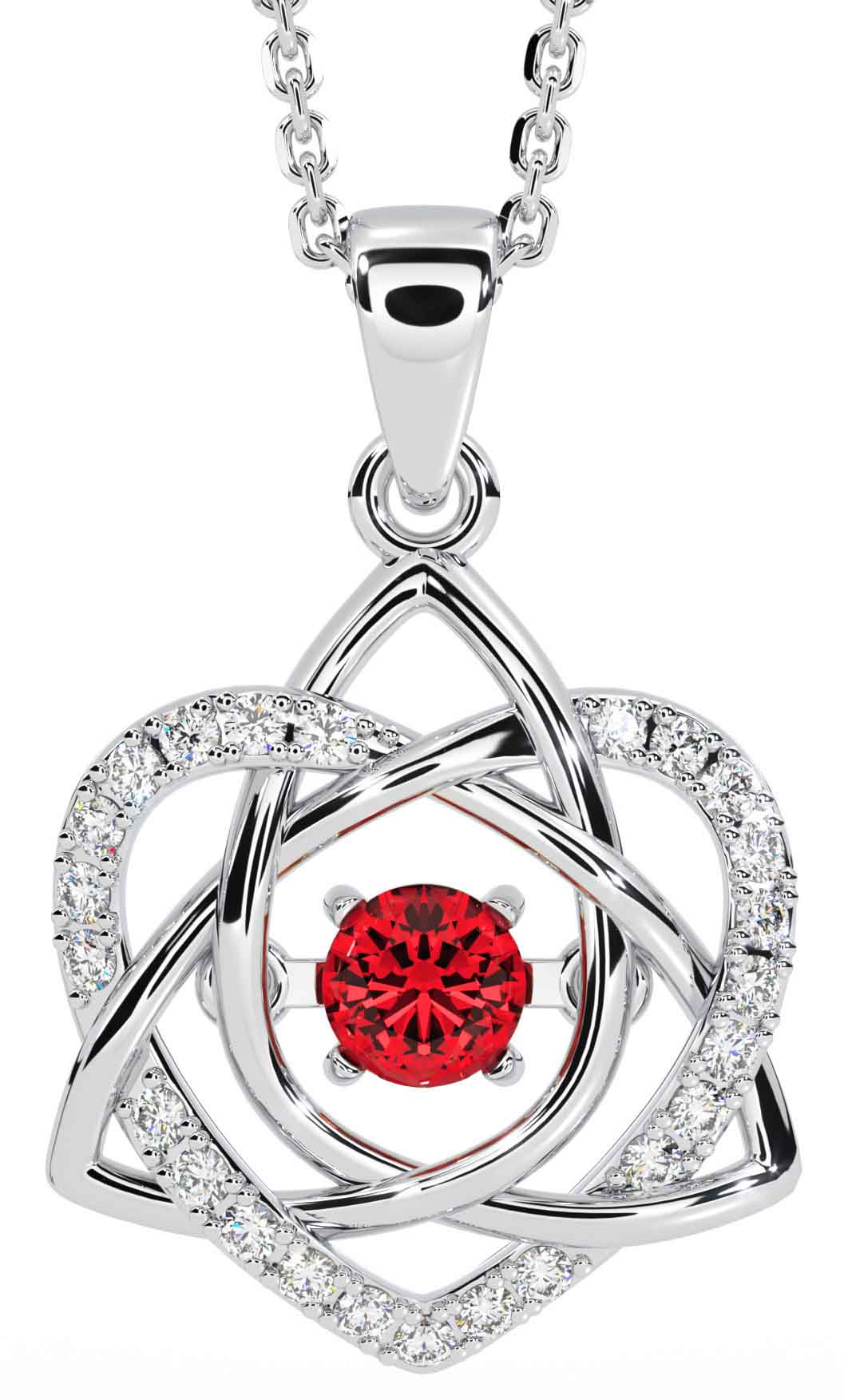 Ruby gem necklace deals