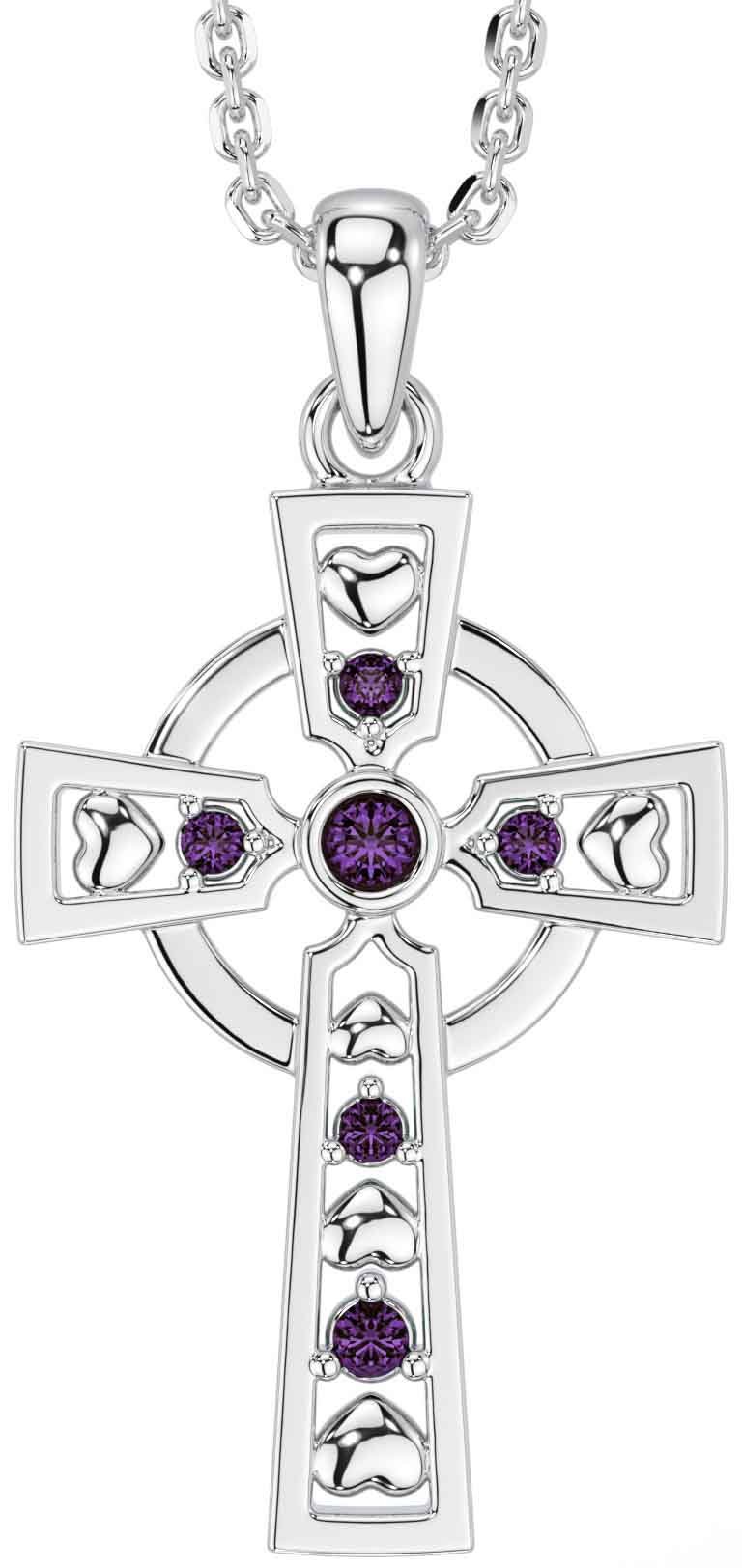 Alexandrite sales cross necklace