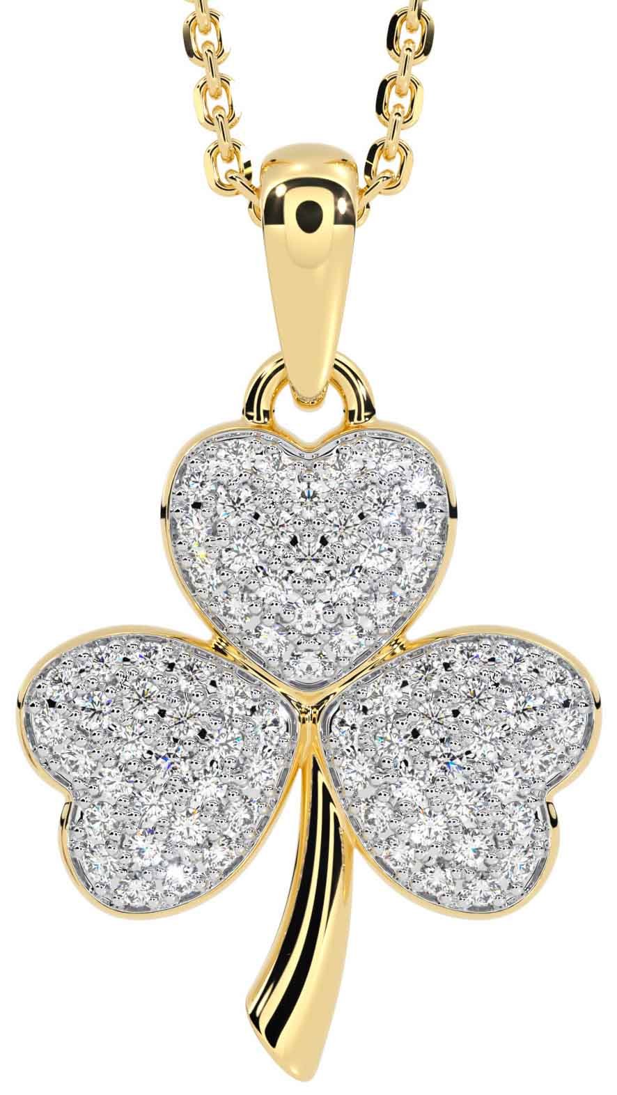 Diamond shamrock necklace online