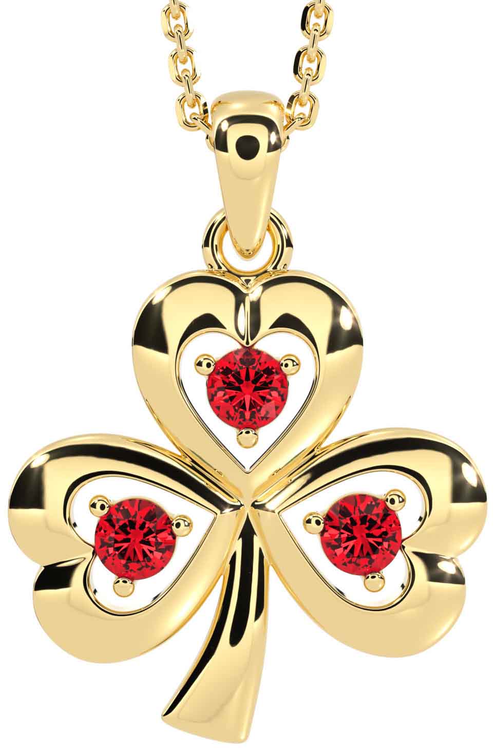 Real shamrock necklace store