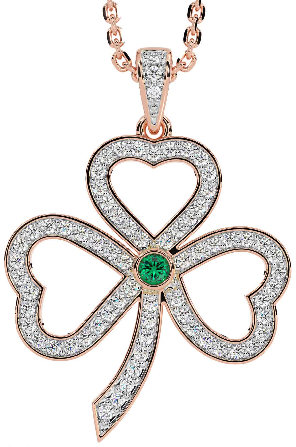 Diamond shamrock necklace sales