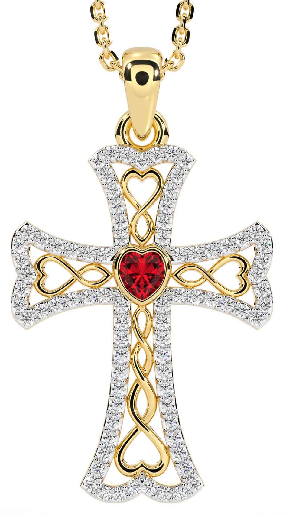 Diamond celtic cross discount necklace